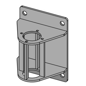 Wall Socket for Swivel Davit Crane, Zinc Plated