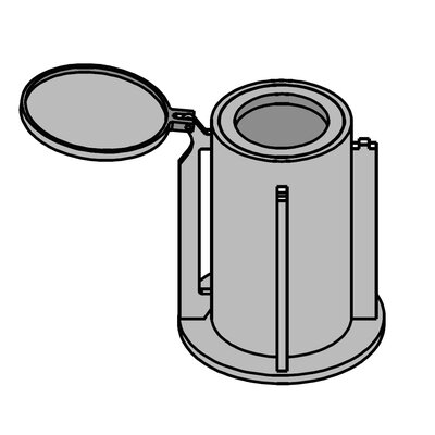 Built-In Concrete Socket for Swivel Davit Crane, Zinc Plated