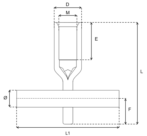 Transport Anchor with Cross Pin drawing