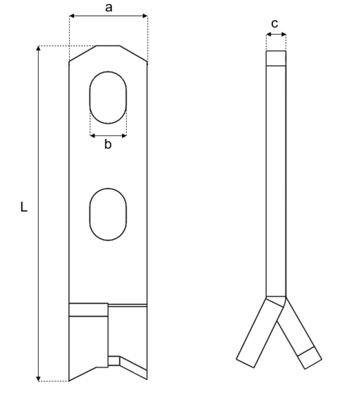 STA-S Spread anchor drawing